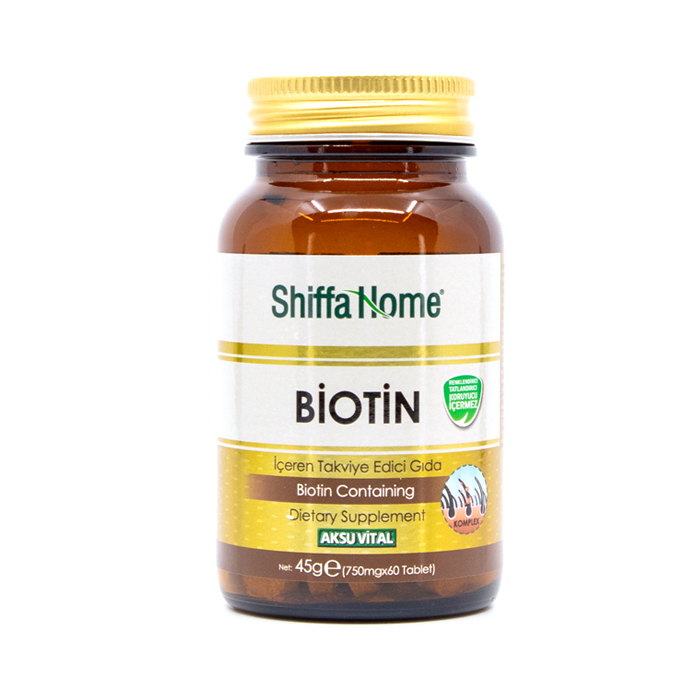 Hair and Nails Health Booster Biotin 60 Tablet 750 mg, Organic Product, Natural Herbs