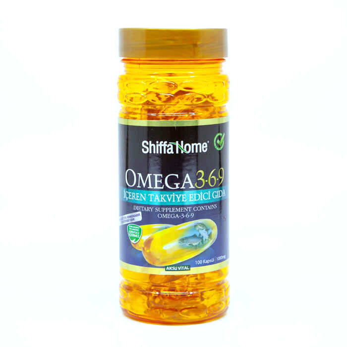 Omega-3-6-9 Soft Jel 100 Capsules, For Cardiovascular Health, Organic Product, Natural Herbs 
