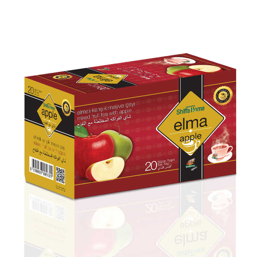 Apple Tea 20 Bags, Organic Tea, Natural Products, Turkish Product