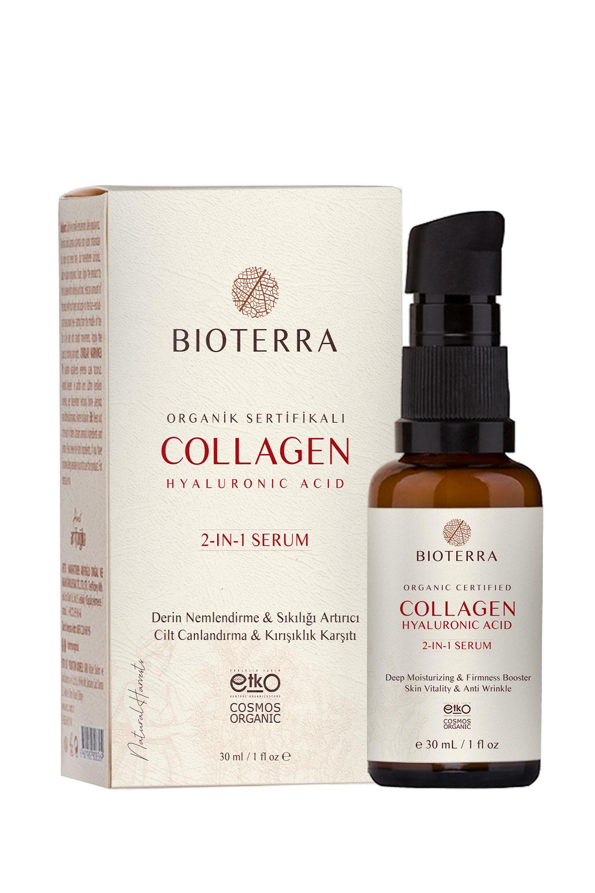 Organic Collagen Booster 30ml, Biottera Anti-Aging, Hyaluronic Acid Serum 30ml