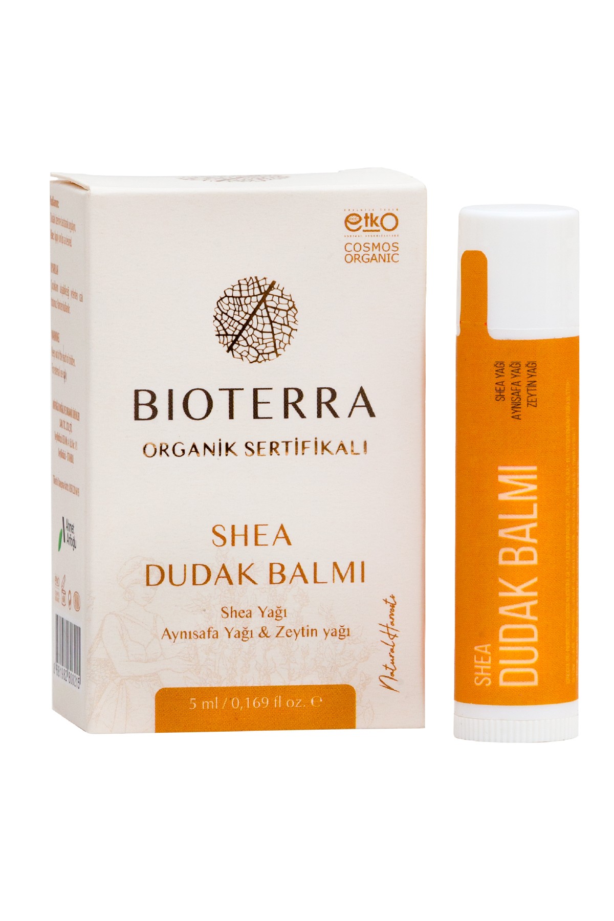 Lip Balm For Chapped Lips 5 ml, Bioterra Organic Shea Balm 5 ml