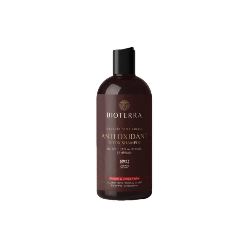 Detox Anti Oxidant Shampoo 400 ml, Bioterra Organic Ginseng Shampoo