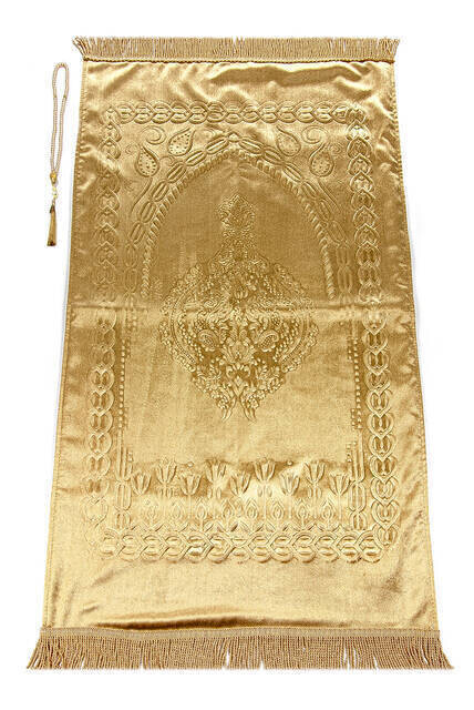 Turkish Prayer Rug, Luxurious Silk Prayer Rug, Religious Gift  