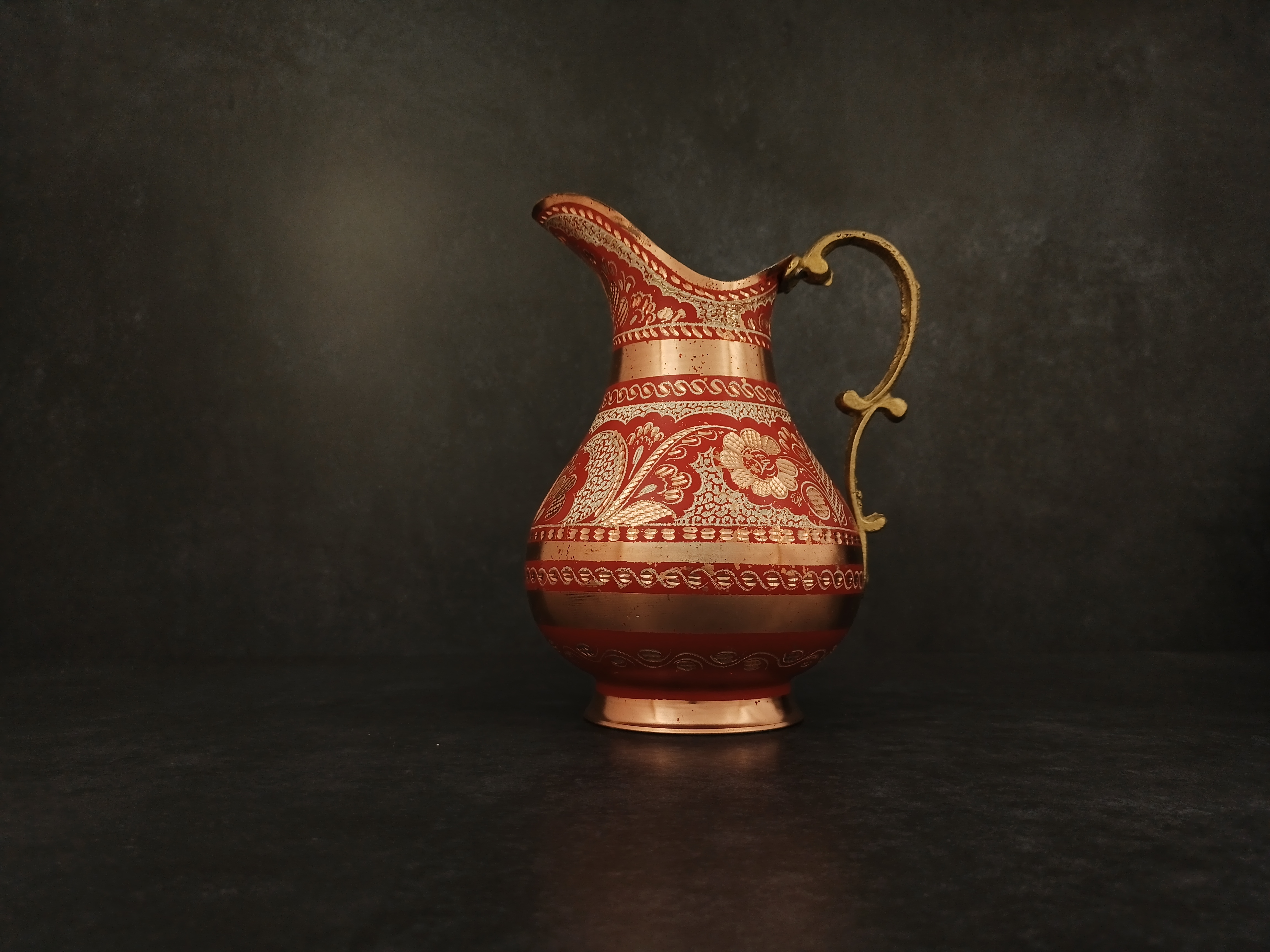 Turkish Copper Pitcher, Handmade Copper Jug, Home Kitchen Decoration, Gift Style, Drink Jug