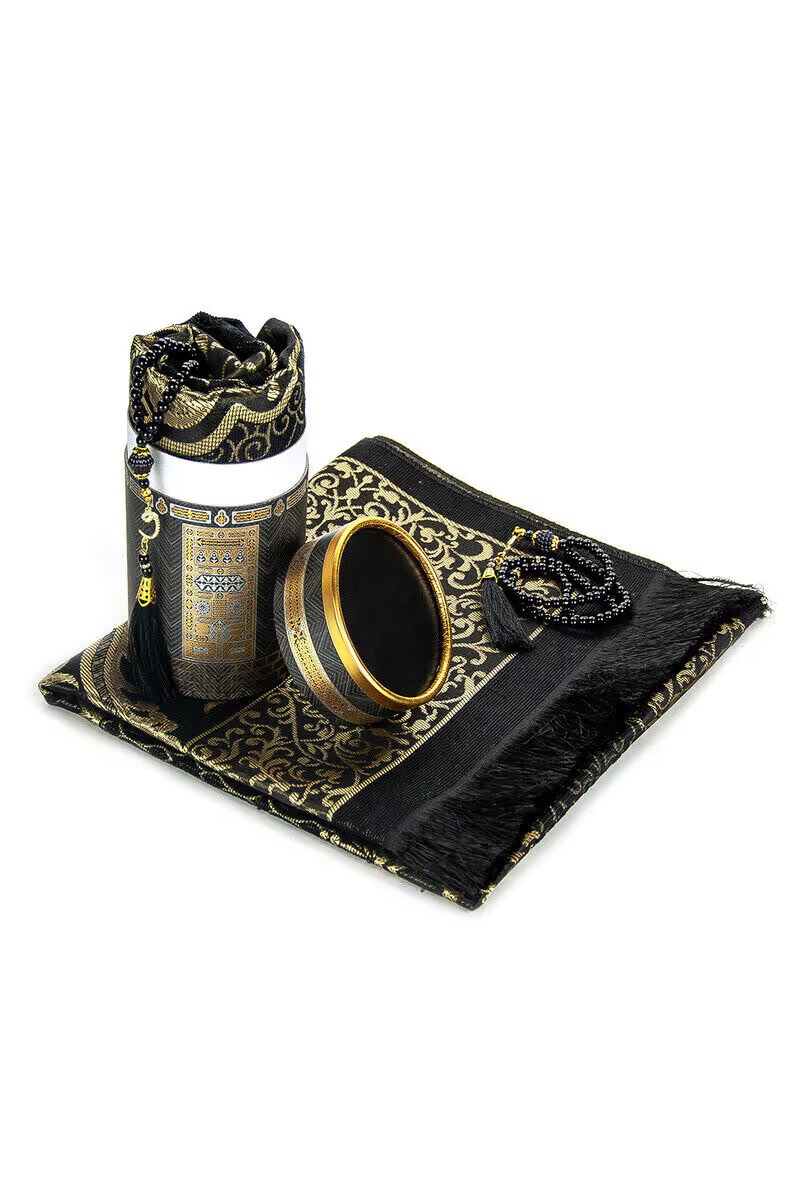 Prayer Rug Flower Set, Cylinder Box Design, Turkish Islamic Gift