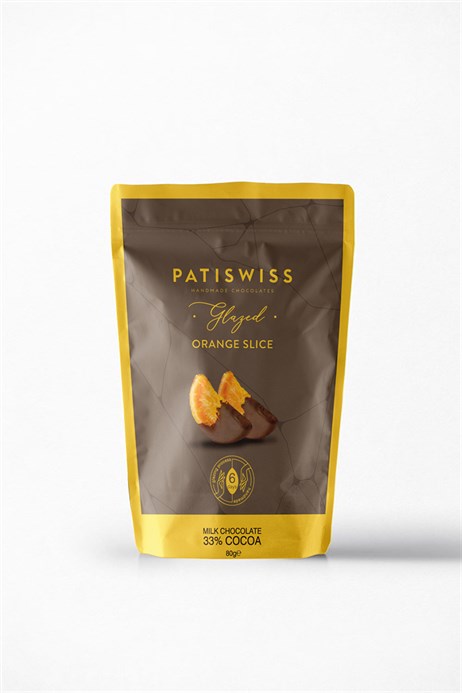 Patiswiss Glazed Milk Chocolate Orange Slices 80 g / 2.82 oz