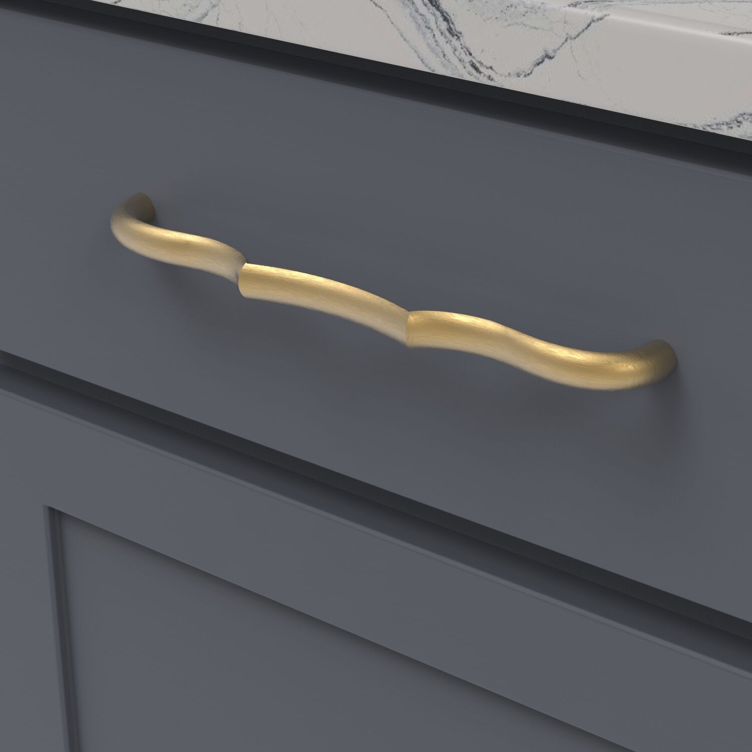 Belwith Keeler Ostia 3-in , 76mm Center To Center Satin Nickel Rectangular Bar Drawer Pulls