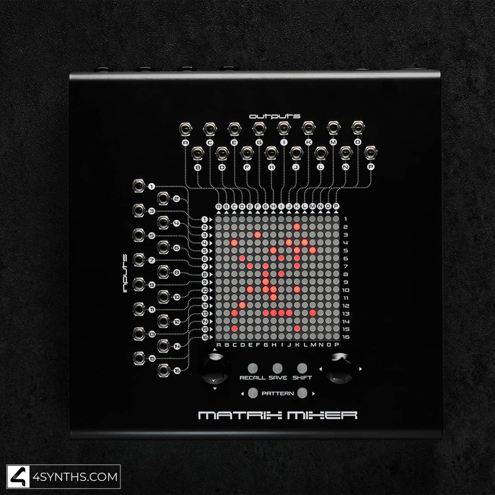 Erica Synths Matrix Mixer easily repatch your Eurorack synthesizer